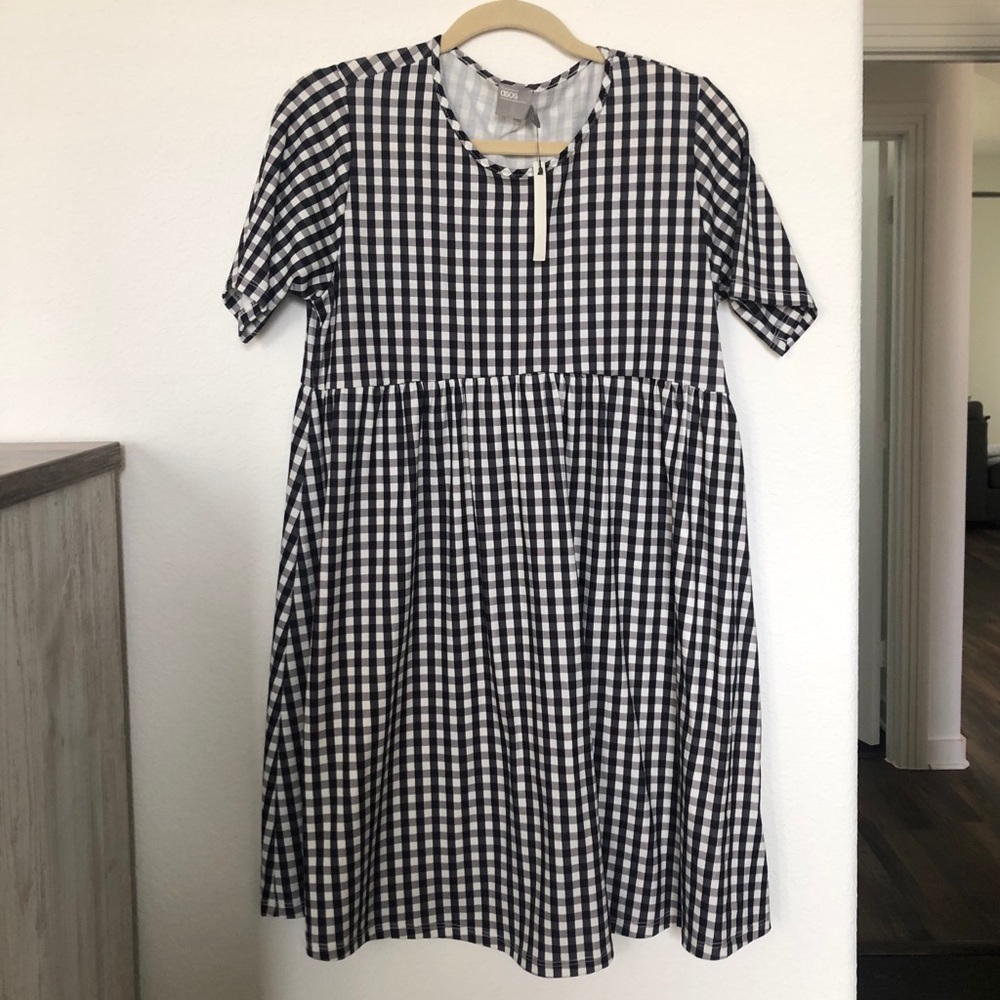 NWT gingham ASOS dress